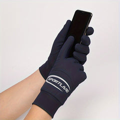 Men's Cycling Gloves Winter Velvet Touch Screen Windproof Coldproof