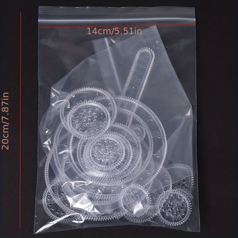 Spirograph Drawing Set Interlocking Gears & Wheels Geometric Ruler Creative