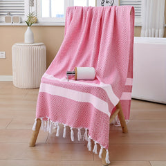 Cotton Oversized Beach Towel Quick Drying Absorbent Travel Bath Towel