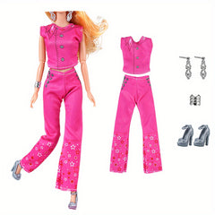 6 Doll Clothes Dress Fur Coat Top Pants Clothing For 29 97 Cm Doll