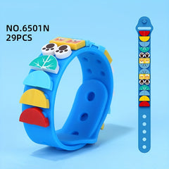 Animal Themed DIY Building Blocks Bracelet for Kids Fun ABS Toy
