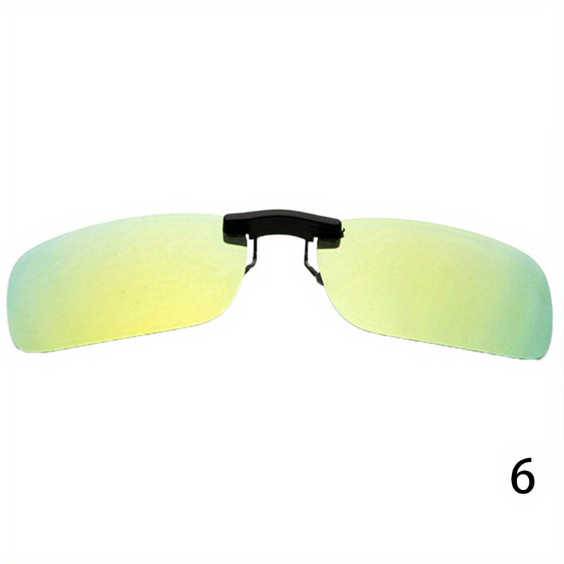 Men's Clip On Polarized Night Vision Driving Sunglasses