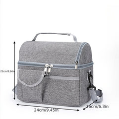 Large Capacity Insulated Bag Waterproof Foldable Reusable with Zipper