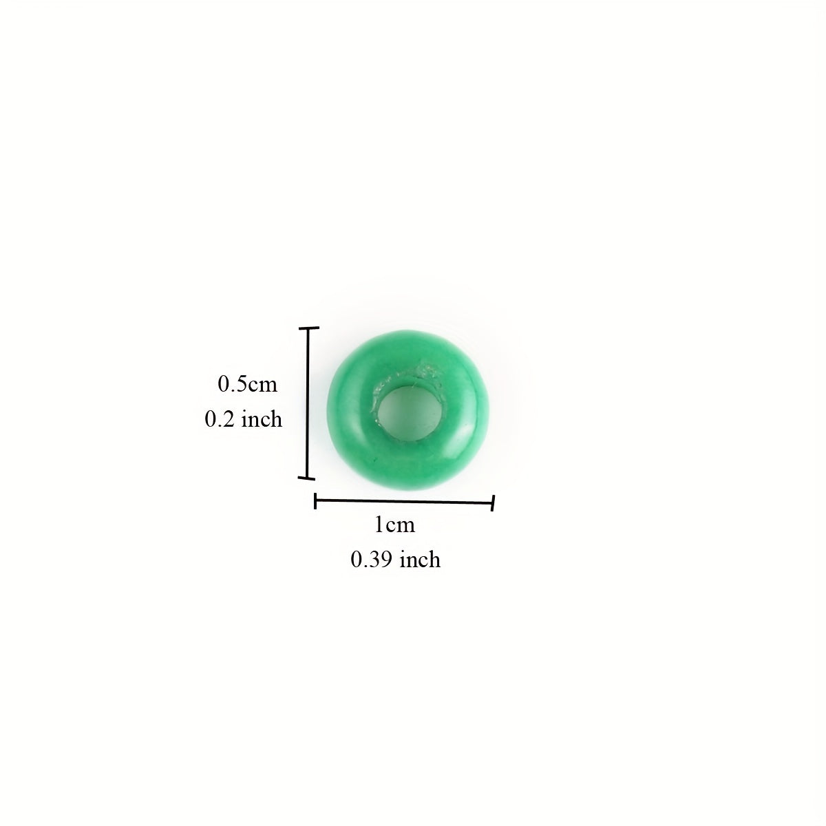 50pcs Natural Stone Big Hole Beads, Random Colour