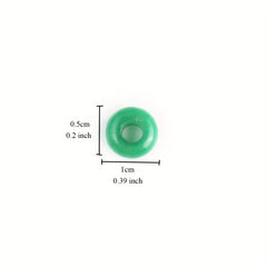 50pcs Natural Stone Big Hole Beads, Random Colour