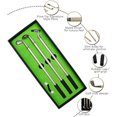 Mini Golf Pen Set with Putting Green & Clubs - Desk Games