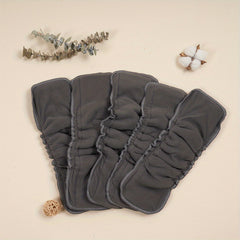 5pcs Reusable 5-Layer Bamboo Charcoal Inserts for Cloth Diaper