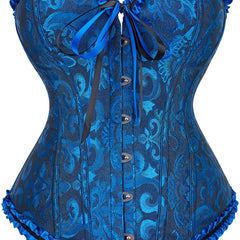 Strapless Corset Bustier Tummy Control Lace Up Body Shaper