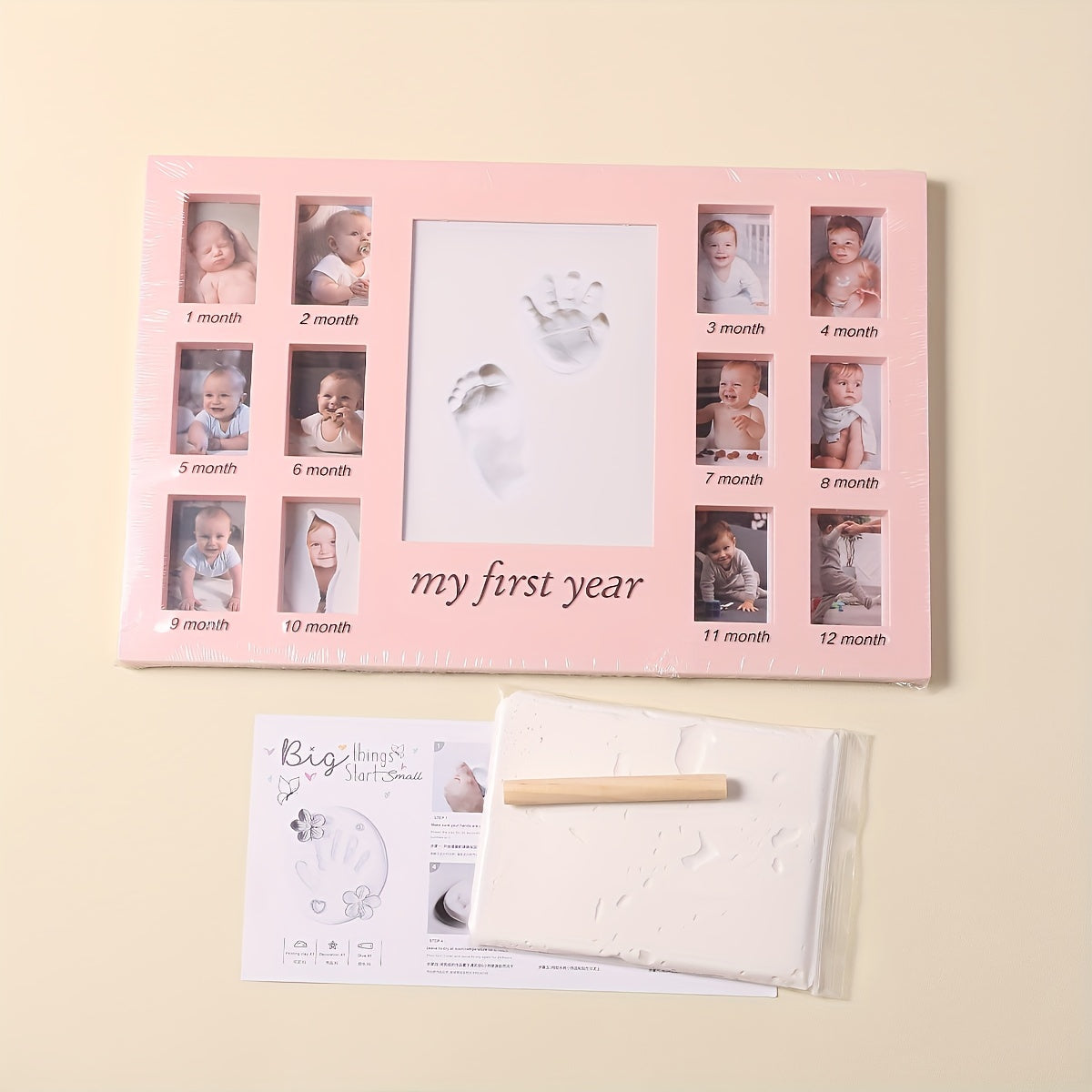 12 Month Growth Clay Frame Set - Perfect Baby Shower Gift