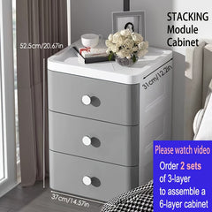 Drawer Storage Cabinet Plastic Layer Storage Shelf For Clothes Toys Craft