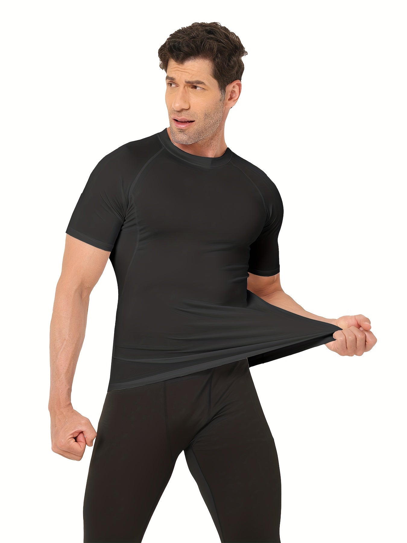 Men's Compression Shirt Set for Sports and Workouts