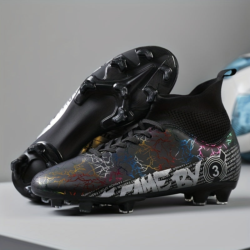 High Top Soccer Cleats for Kids and Adults Non Slip Athletic Shoes