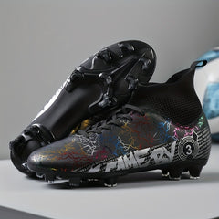 High Top Soccer Cleats for Kids and Adults Non Slip Athletic Shoes