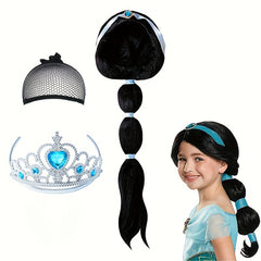 Girl's Long Princess Wig Halloween Dress Up