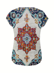 Floral Print V-Neck Tank Top for Women