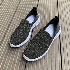 Women's Knitted Non-slip Loafers Breathable Slip On Flat Shoes