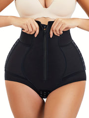 Front Zip Shaping Panties Tummy Control Compression Panties