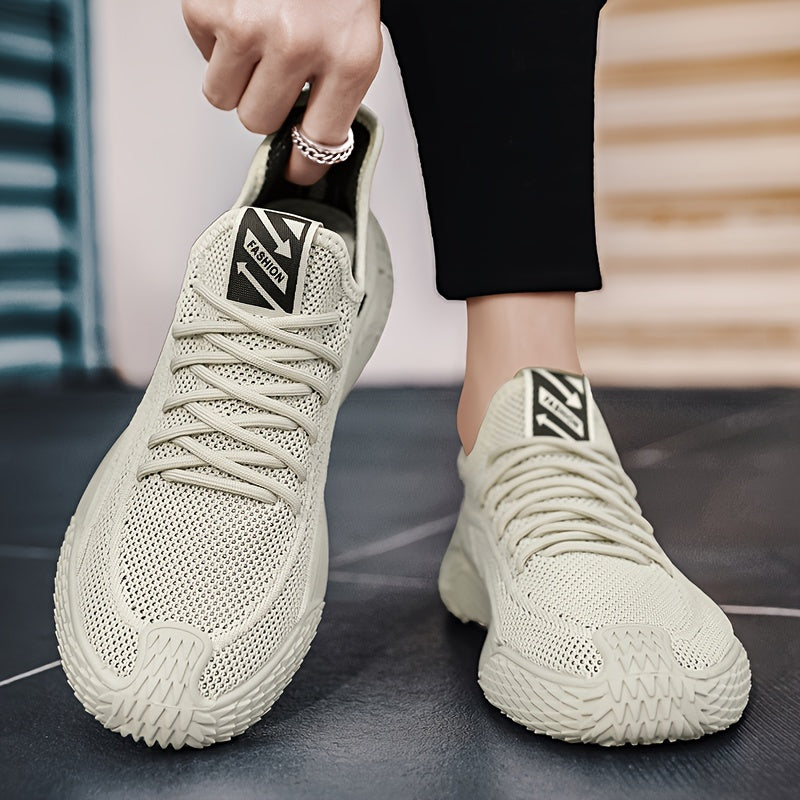 Men's Lace up Mesh Sneakers Athletic Shoes Breathable Running Basketball