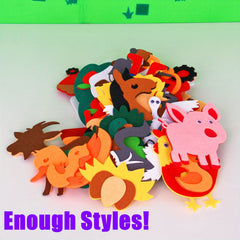 Farm Animals Felt Story Board Set Preschool Barnyard Interactive Play Kit