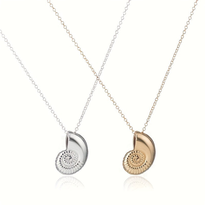 Seaside Summer Conch Necklace Clavicle Chain Snail Shell Pendant