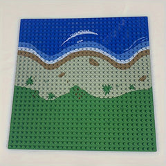 32x32 Small Dot Sea Island Baseplate Blocks City Street Road Base Plate