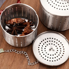 Stainless Steel Tea Strainer Infuser with Fine Mesh and Chain Hook