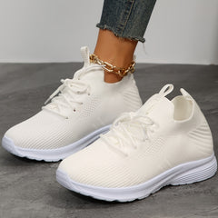 Women's Mesh Breathable Running Shoes Lightweight Low Top Casual Shoes