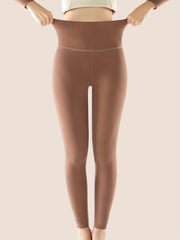 Colorblock Thermal Pants Soft & Comfy Slim Elastic Tights