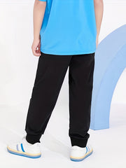 SPIRIT Letter Print Boys Sweatpants Active Jogger Pants