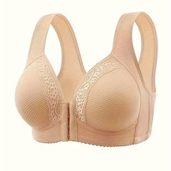 Front Buckle Wireless Bra Comfy & Breathable Full Coverage Bra