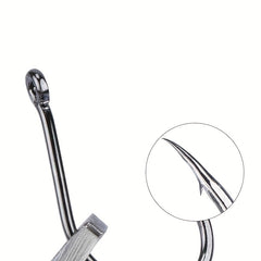 100pcs 3 12 High Carbon Steel Circle Fishing Hooks Bait Holder