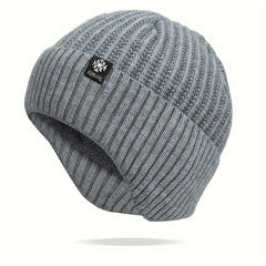 Outdoor Skiing Knitted Hat Thickened Ear Protection Beanie & Scarf
