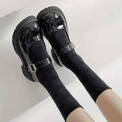 Bow Textured Socks Comfy & Lolita All match Socks Women's Stockings
