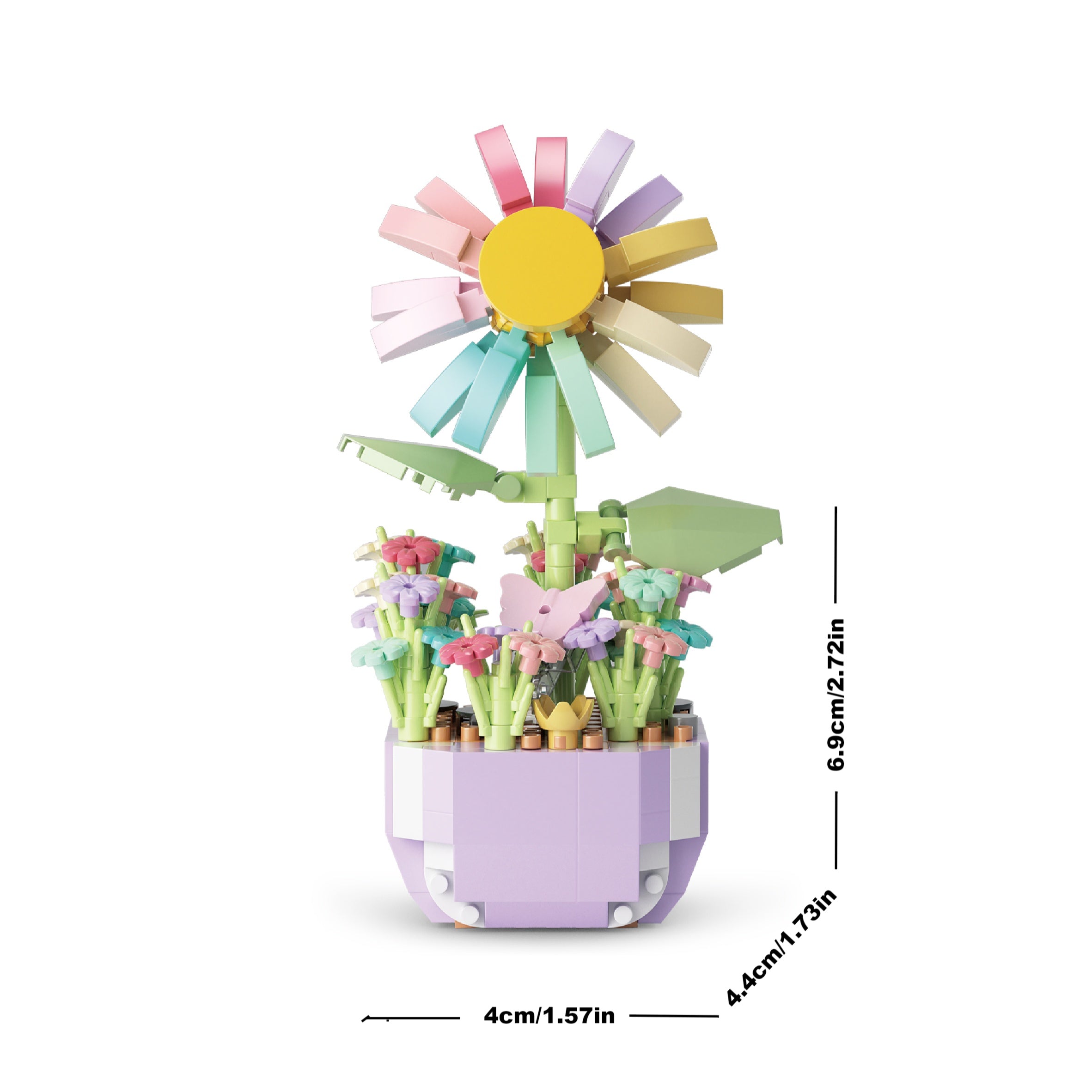 DIY Succulent Building Block Flowers Immortal Flowers Desktop Ornaments