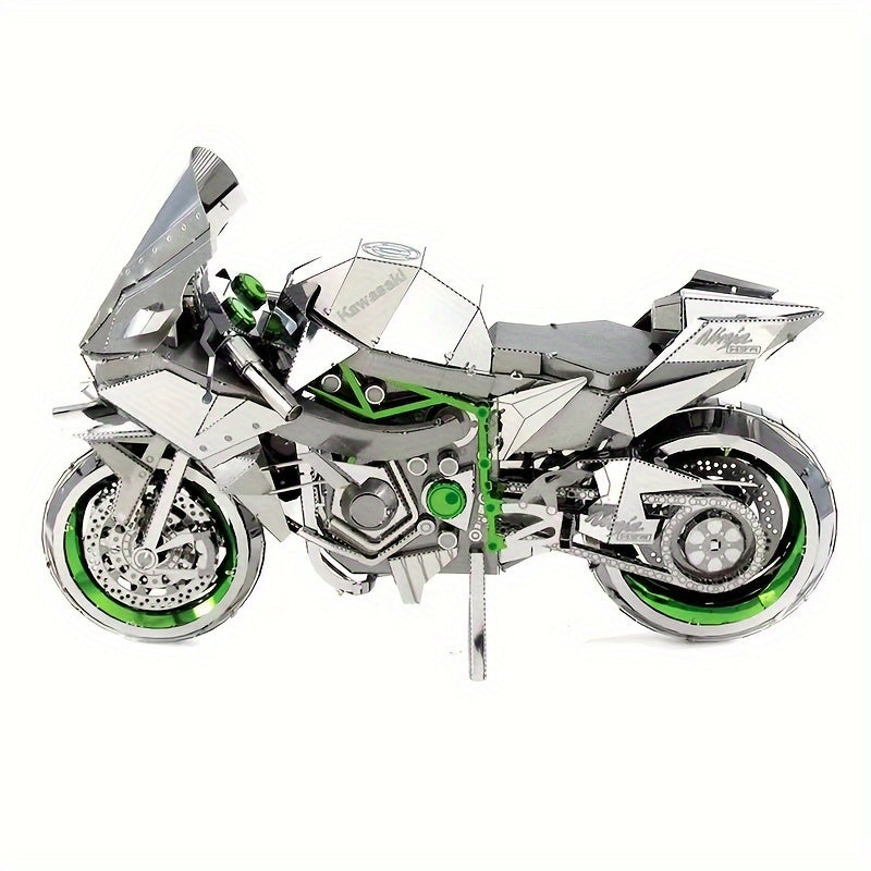 Metal Assembly Model DIY Puzzle Motorcycle Model Gift