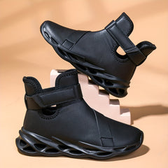Men's Solid Ankle Sneakers Waterproof Non Slip Casual Shoes