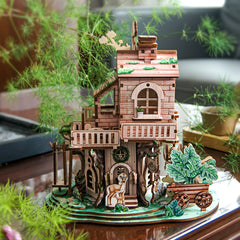 3D Wooden Puzzle DIY Treehouse Model House High Difficulty Building Blocks