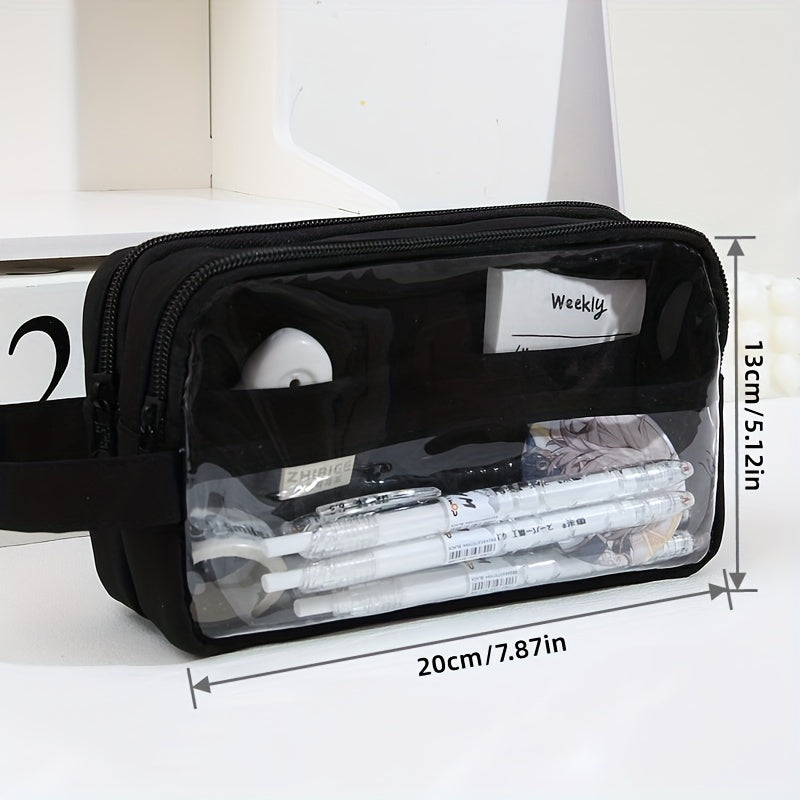Large Capacity Pencil Case Handheld Pencil Case Stationery Case