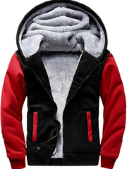 Boys Sherpa Lined Hoodie Fleece Sweatshirt Full Zip Hooded Jacket