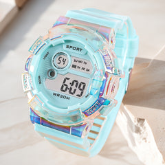 Vibrant Multifunctional Digital Watch Luminous Display Stopwatch Date Functions