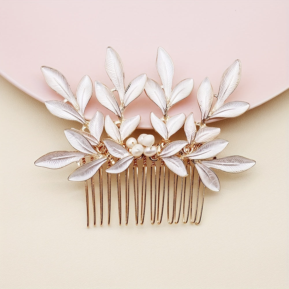Faux Pearl Bridal Hair Comb Wedding Hair Accessories