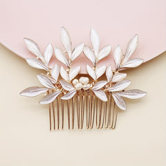 Faux Pearl Bridal Hair Comb Wedding Hair Accessories