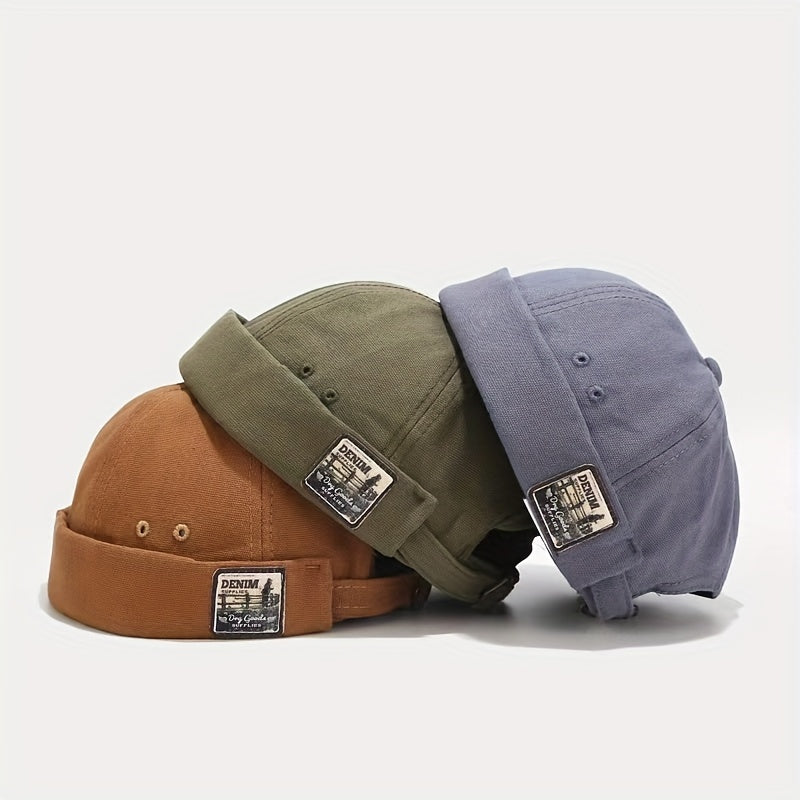 Vintage Sailor Cap Brimless Hip Hop Hat Docker Cap