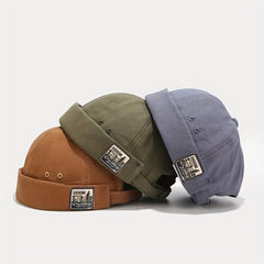 Vintage Sailor Cap Brimless Hip Hop Hat Docker Cap