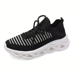 Women's Breathable Flying Woven Sneakers Casual Running Shoes
