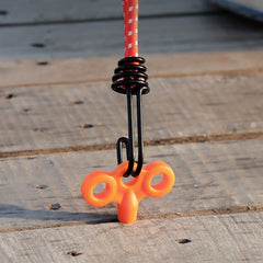 5pcs Tent Elastic Rope with Metal Hook Elastic Belt Fixer Binding Rope