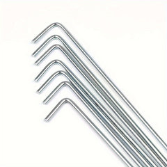 10pcs Heavy Duty Metal Stakes Tent Garden Pegs For Gardening And Canopy
