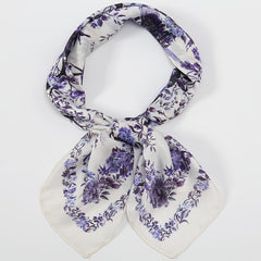 Floral Print Scarf Shawl Neckerchief Head Wrap Hair Accessories