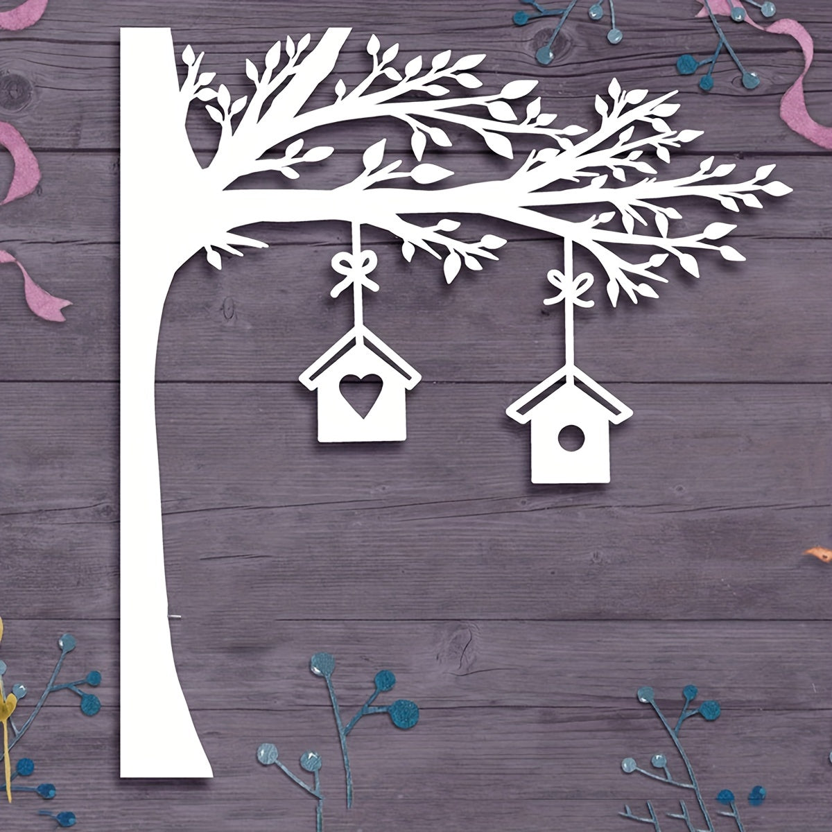 Tree Bird Nest Metal Cutting Dies Stencil For Card Decoration