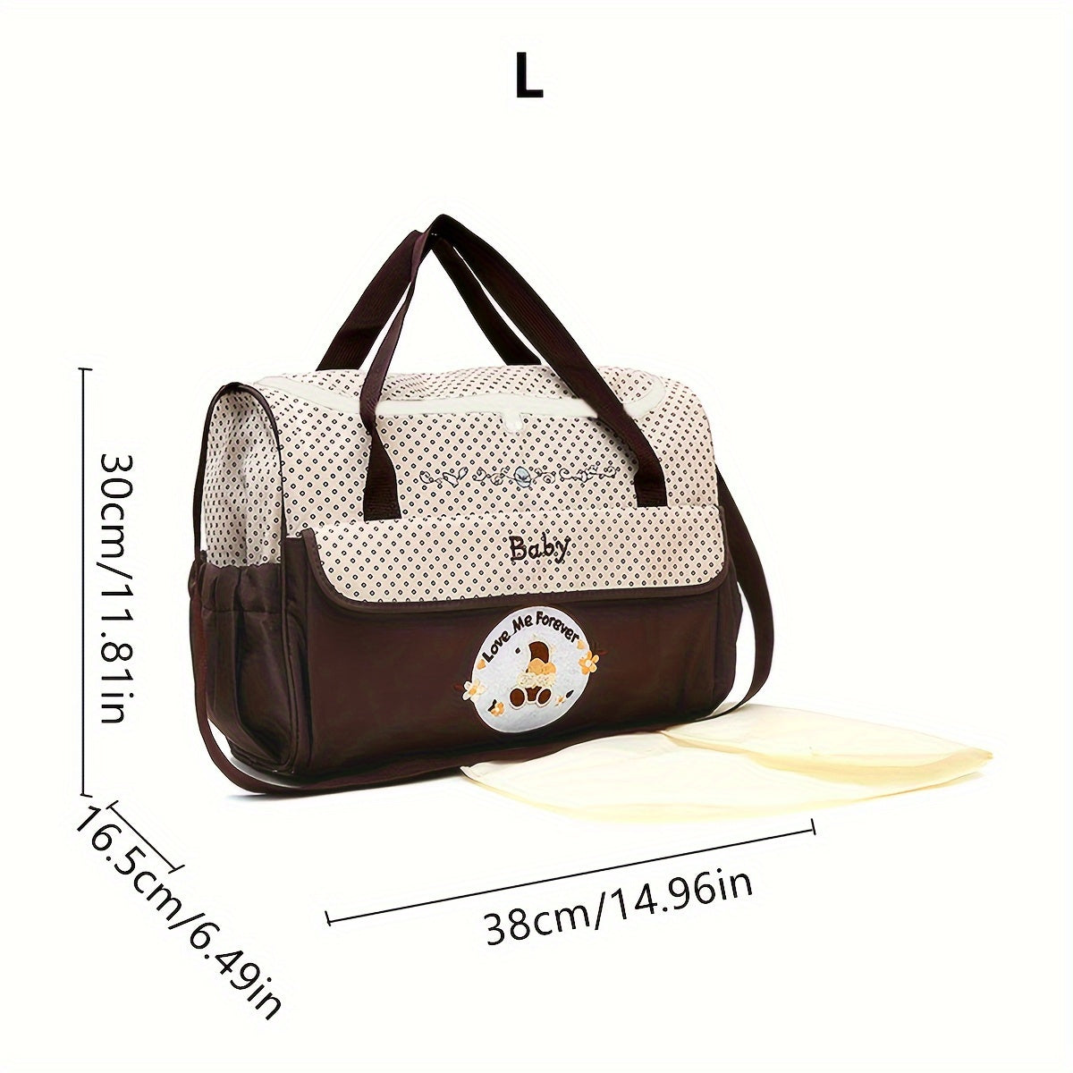 Large Waterproof Diaper Bag Backpack with Animal Print